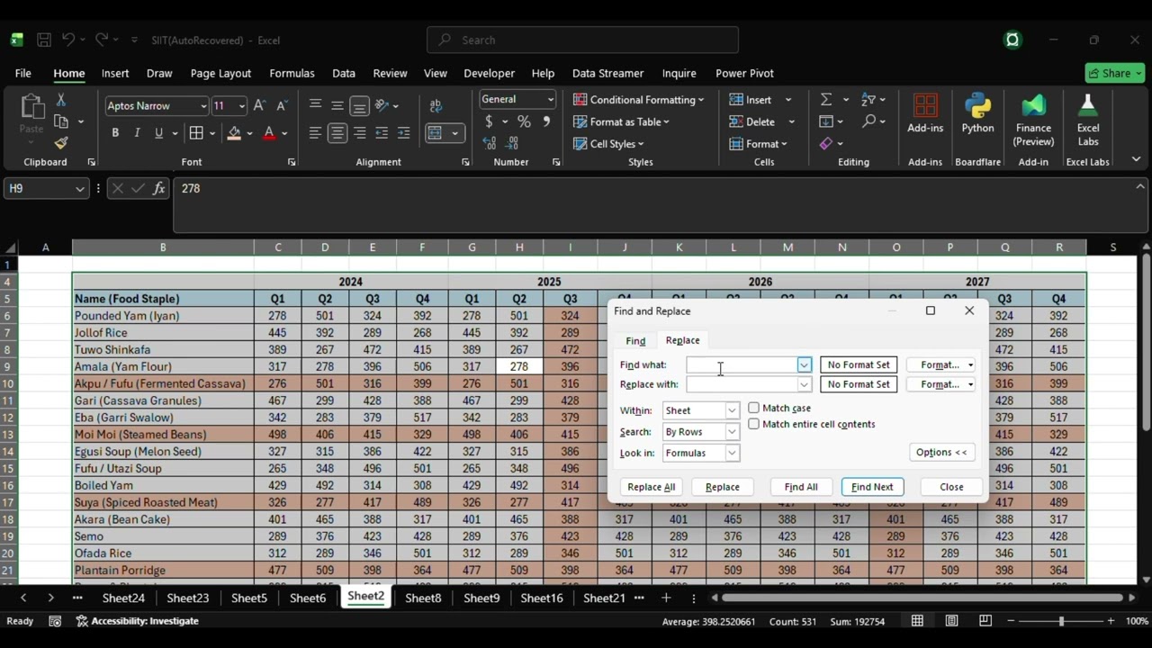 How to Find and Replace Cell Colors in Excel
