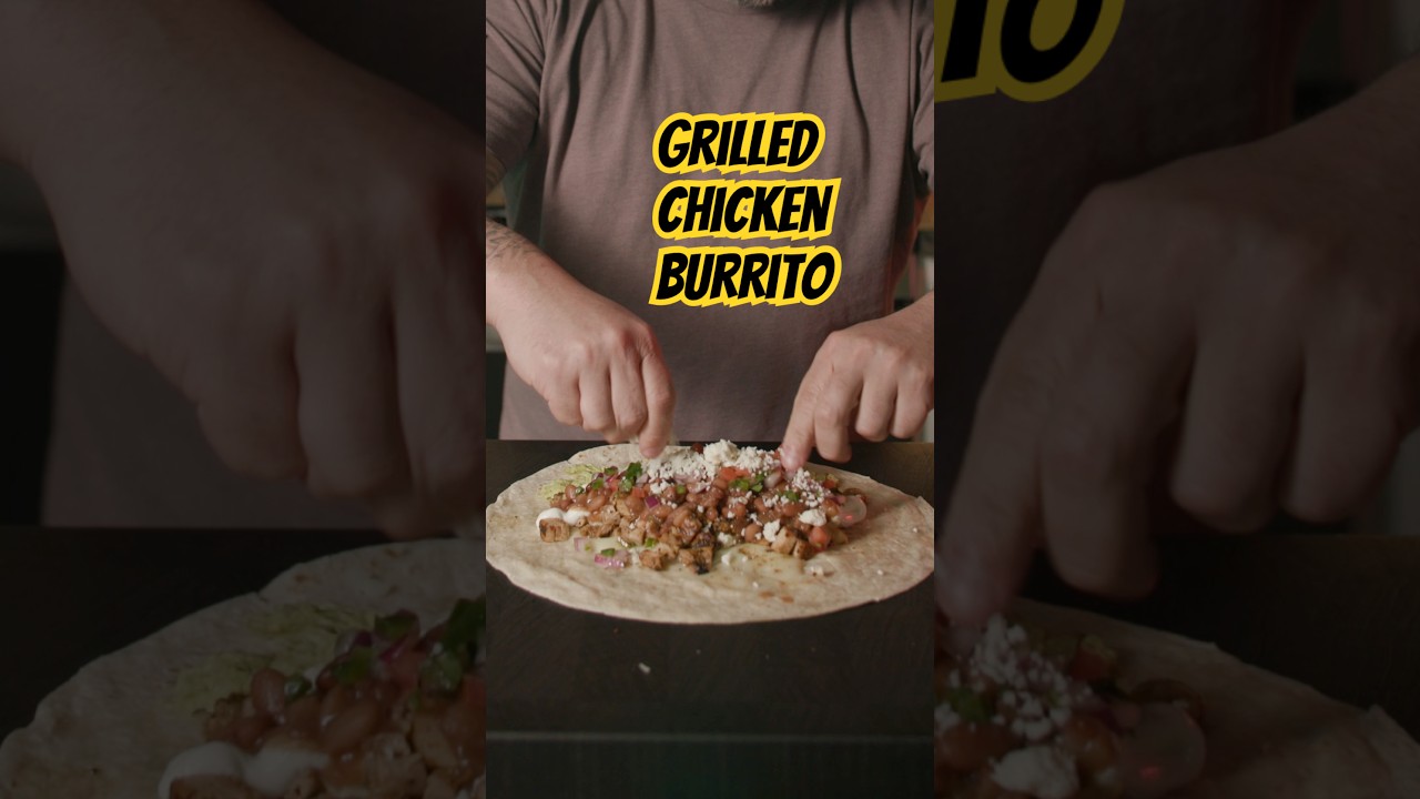 Put some hot sauce on my burrito babayyyyy…. #grilledchicken #burrito