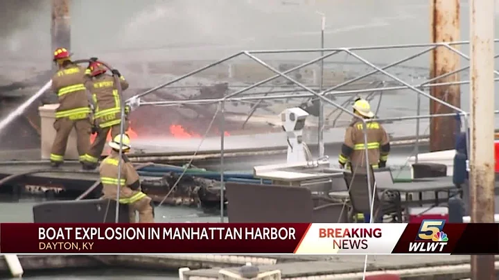 Multiple crews responding after boat catches fire at marina along Ohio River