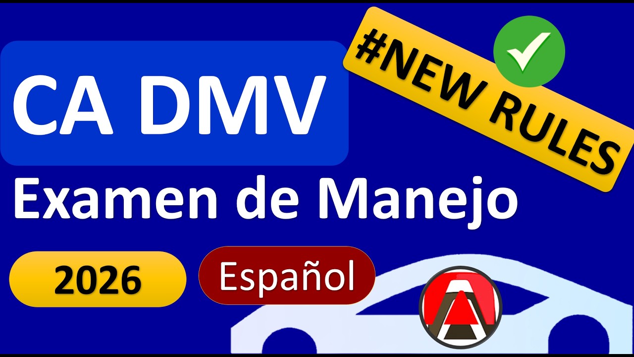 Examen de Manejo California 2026 – Preguntas y Respuestas  Reglas Nuevas Actualizadas