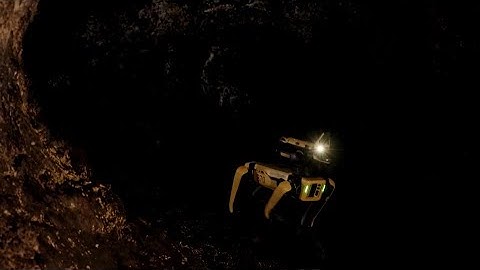 Spot the robot dog trains for future Mars cave mission