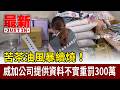 苦茶油風暴續燒！ 威加公司提供資料不實重罰300萬【最新快訊】