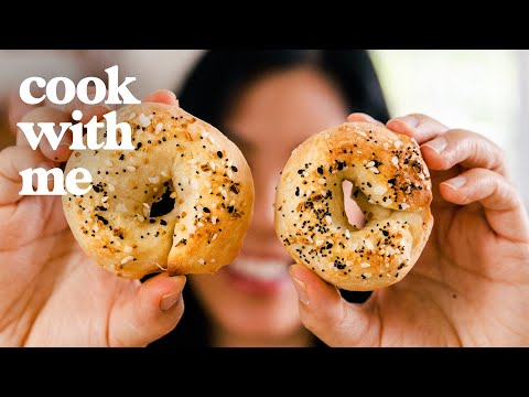 BAGEL RECIPE (No Yeast!) 5 INGREDIENT Bagels at Home | COOK WITH ME episode 11