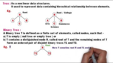 Class 12th Computer Science - I : Chapter 2 | Binary Tree | Part 1