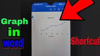 How to make graph on Microsoft word in mobile / graph in word in mobile screenshot 1