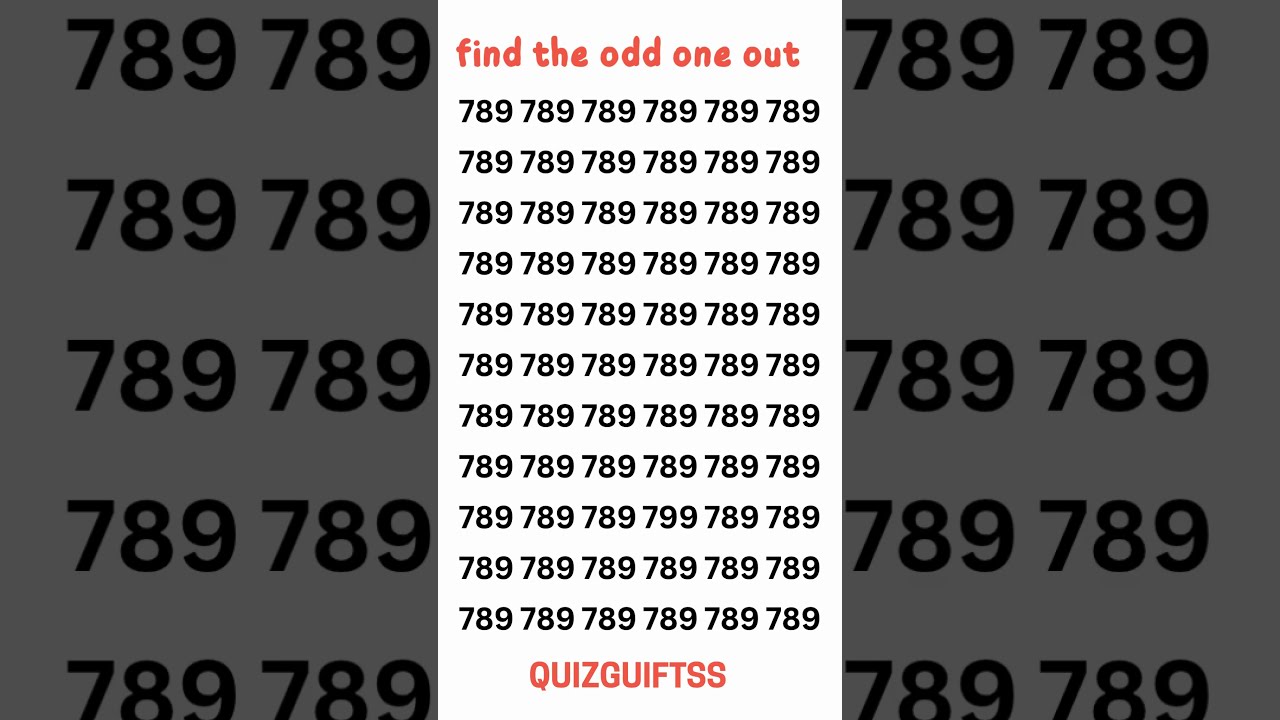 Only Geniuses Can Find The Number In 5 Seconds Shorts