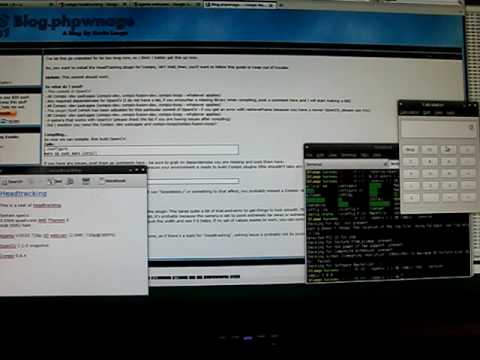 Compiz Headtracking (Desktop, HD tracker)