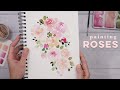 50 Ways to Fill a Sketchbook | Abstract Roses w/ Watercolor