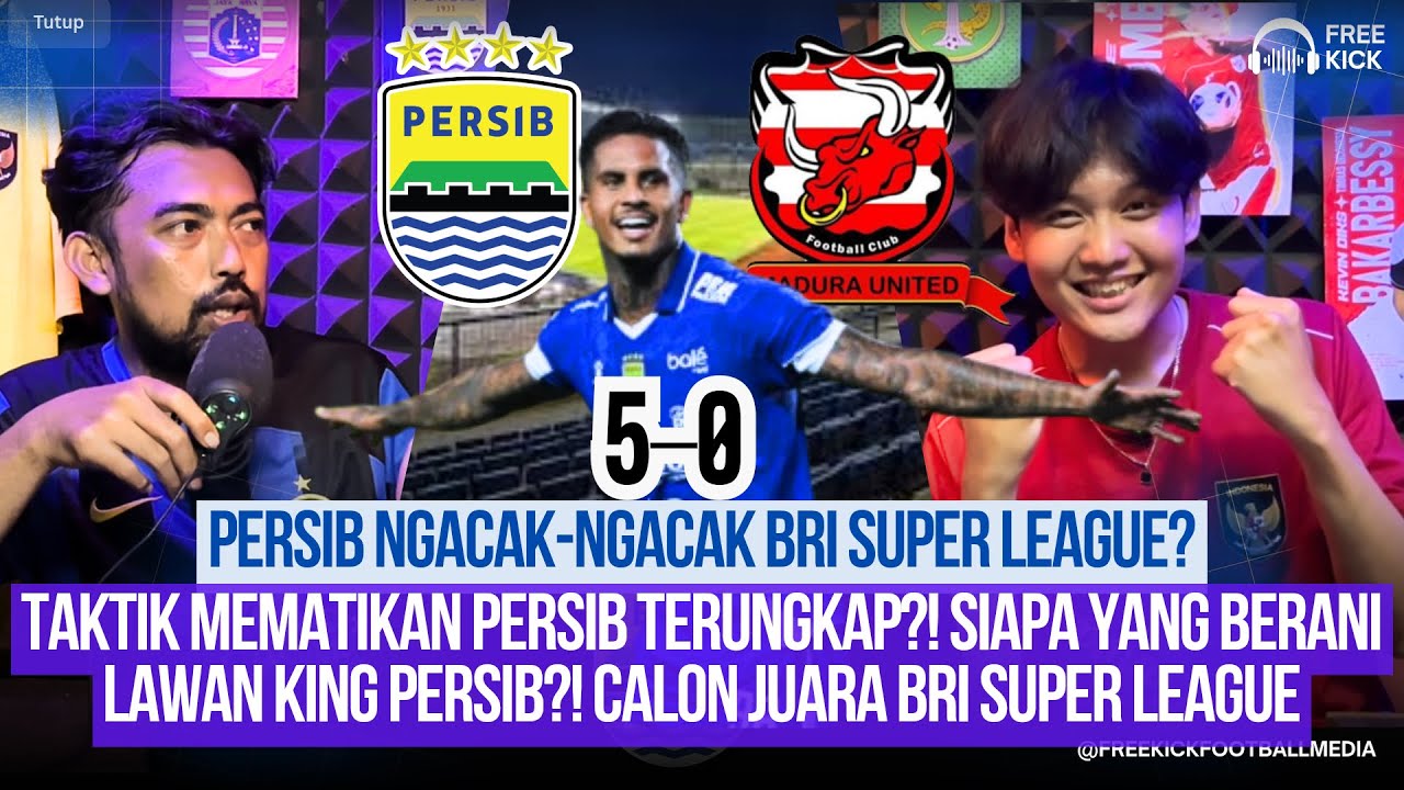PESTA GOL DI GBLA!! PERSIB BANDUNG 5-0 MADURA UNITED PEKAN 23 BRI SUPER LEAGUE