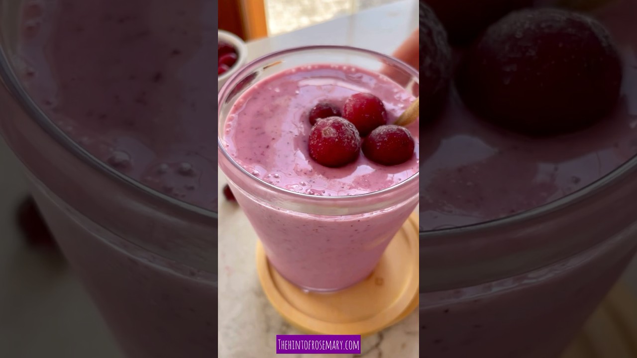 Healthy Cranberry Smoothie Recipe!