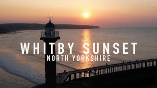 Whitby, North Yorkshire! A glorious Sunset by Drone