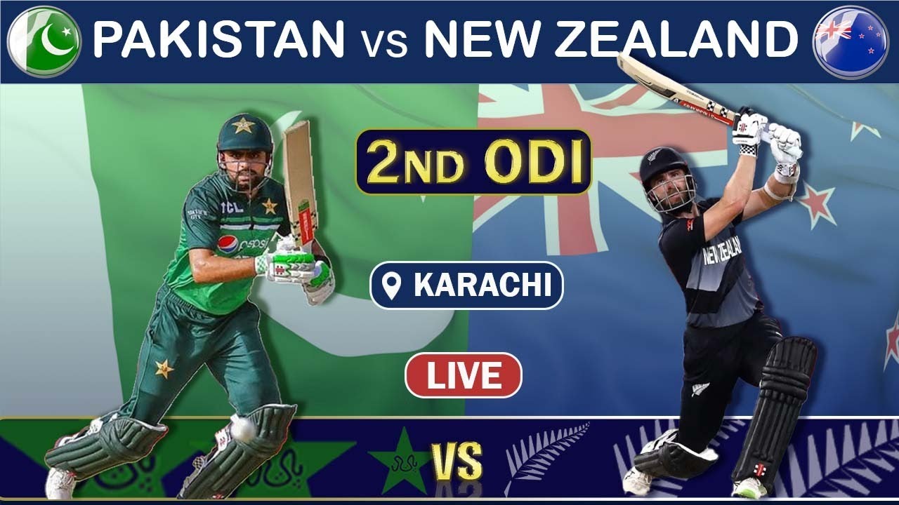 LIVE PAK VS NZ 2nd ODI MATCH LIVE SCORES PAKISTAN VS NEW ZEALAND 2nd ODI MATCH LIVE pak innings
