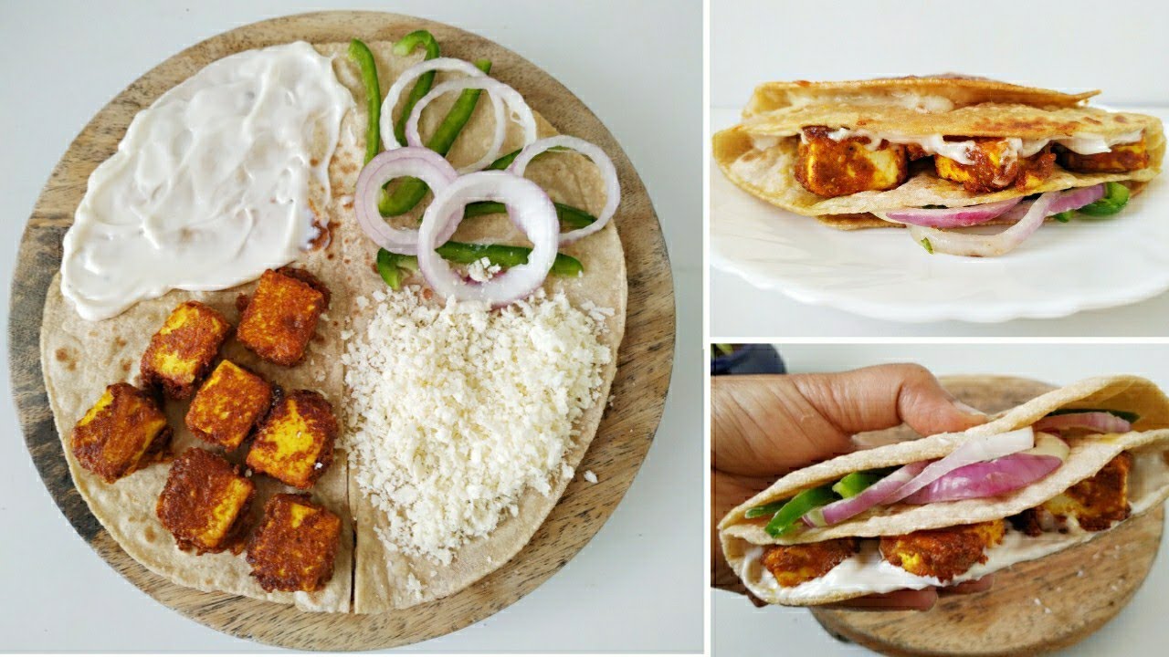 Paneer Tikka Wrap |Trending Wrap Hack Idea |Veg Wrap Recipe | Indian Style Wrap | Food Link