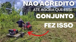 ⚠️TRATORITO 10HP + ROÇADEIRA RTM900  FAZENDO ROÇAGEM PESADA | SERÁ QUE VAI DAR CONTA DO TRABALHO?