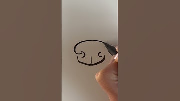 This is the easiest way to draw a dog’s nose 🐶 #howtodraw #art #arthacks #shorts