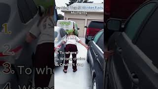 Ranking Top 5 Winter Fails Moments 😂 #shorts