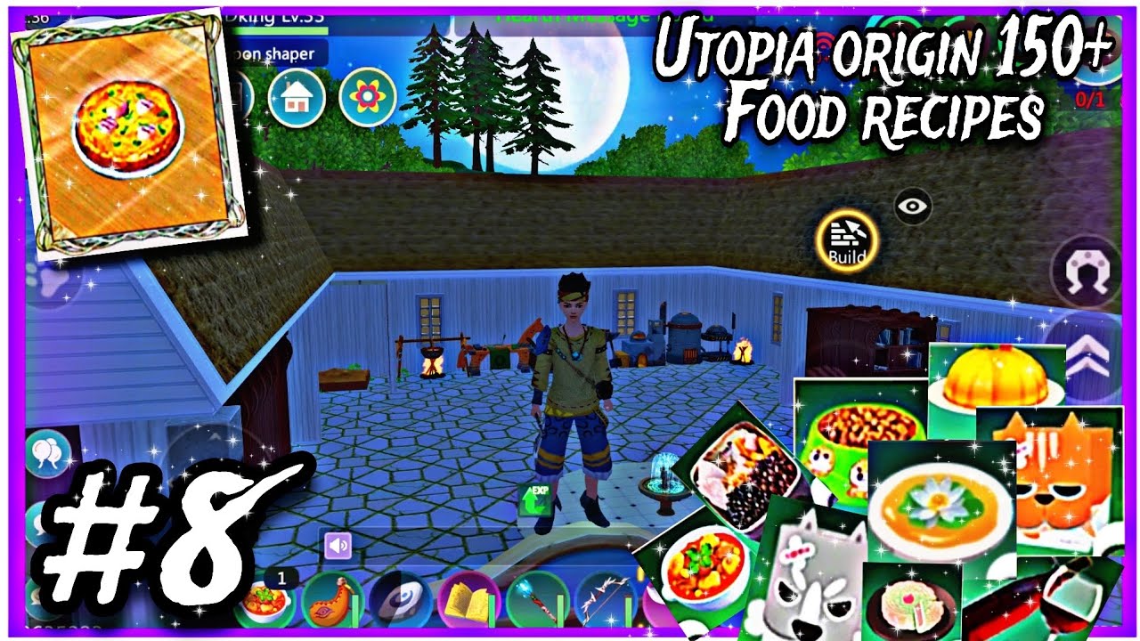 Utopia origin how to make 150+ food recipes,utopia origin gameplay in