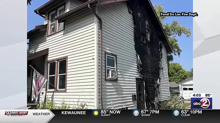 Fire scars side of Fond du Lac home, 3 dogs rescued