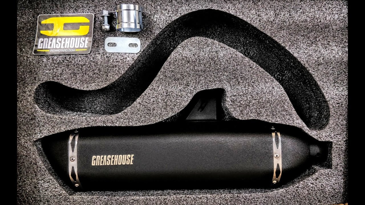 Unboxing of Grunt V3 exhaust for Himalayan BS4 by Greasehouse Customs