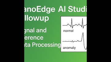 NanoEdge AI Studio Followup, Signal and Inference Data processing.