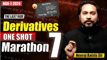 NDA-1-2024 | Derivatives | ONE SHOT MARATHON🔥🔥🔥| BY: COACH SIR #derivatives  #nda #maths #ndamaths