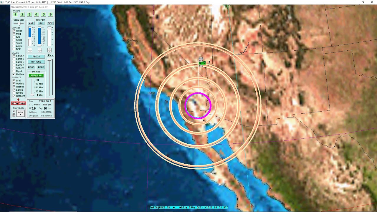 Seismic Data of a 4.9 Earthquake In Westmorland, CA YouTube