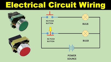 NO NC Push Button Connection in Electrical Circuit @ElectricalWiringSchool
