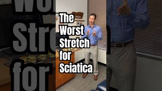 This is the worst stretch for sciatica. #sciatica #lowbackpain #stretching
