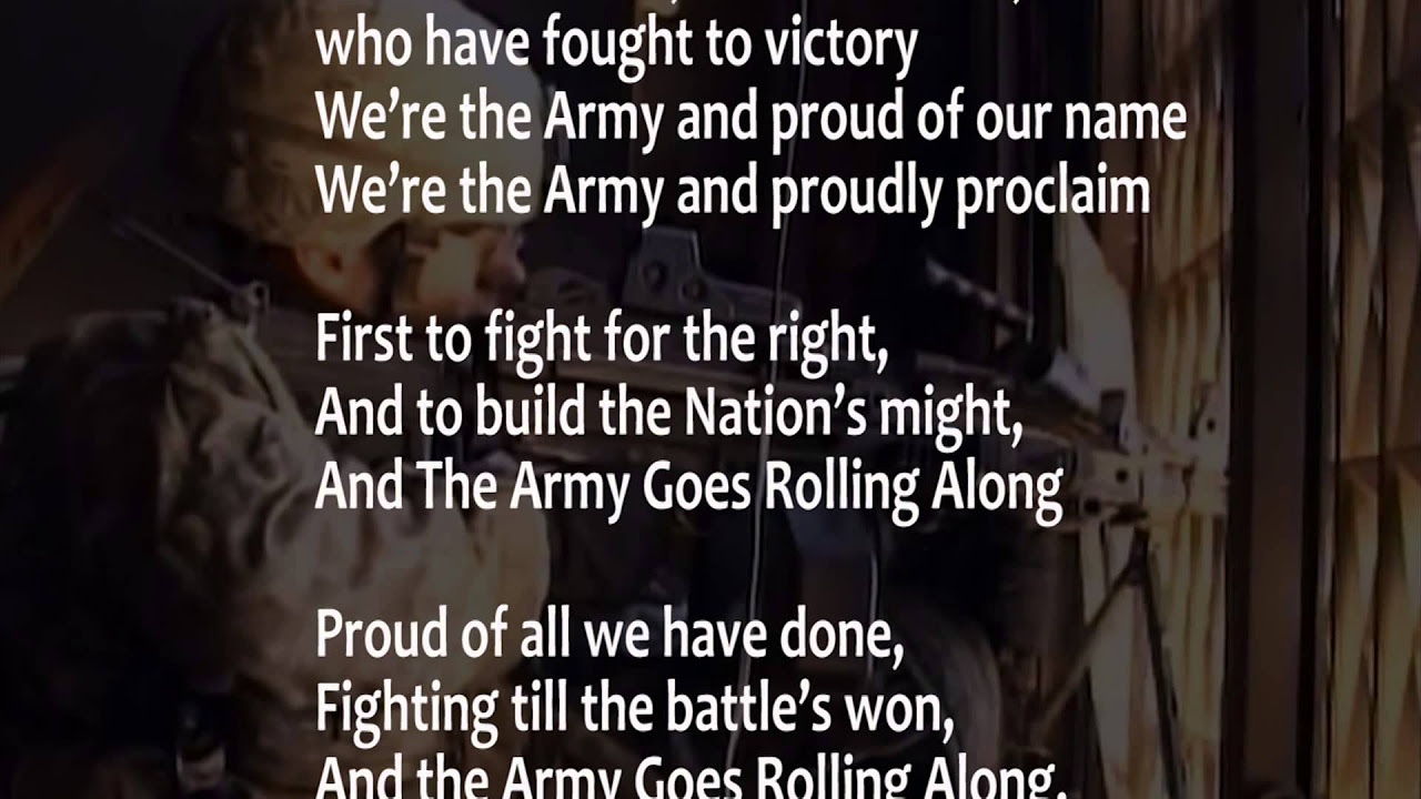 The Army Song with lyrics performed by The United States Army Band