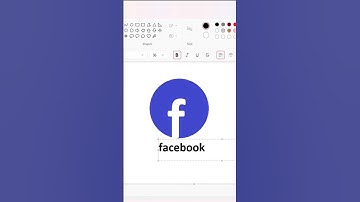 Facebook Logo Design In Ms Paint ⬅️ #Ekta_Computer_Center #ms_paint  #Facbooklogo
