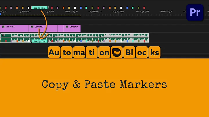 Effortless Marker Duplication: Batch-Copying with Automation Blocks in Adobe Premiere Pro