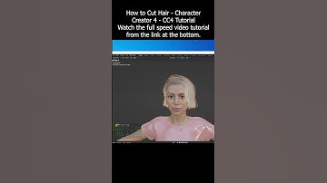 How to Cut Hair - Character Creator 4 - CC4 Tutorial #hair #cc4 #charactercreator #cut #hairstyle