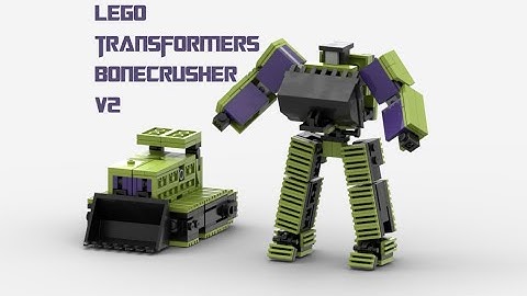 LEGO TRANSFORMERS DEVASTATOR V2 Bonecrusher v2 By BX Brix