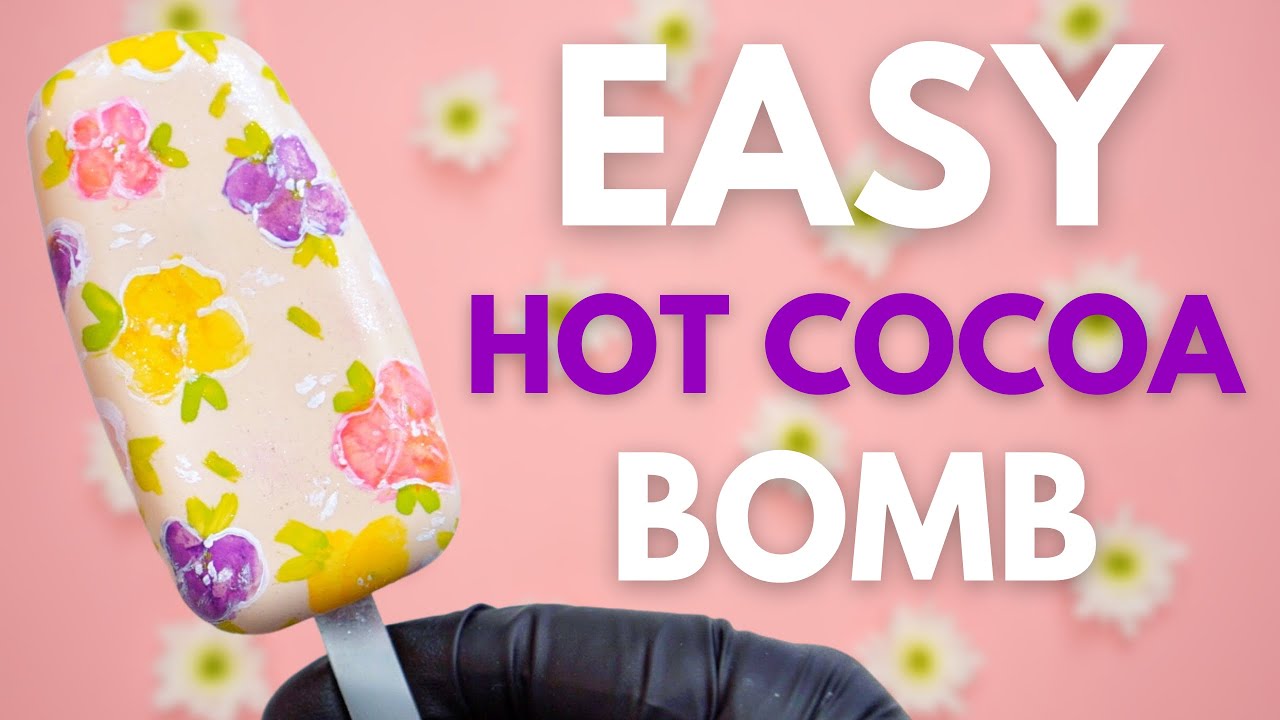 How to Make HOT CHOCOLATE BOMBS + PACKAGING EASY Hot Cocoa Bomb Tutorial  Flower Cakesicle Mold 