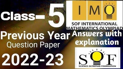 IMO SAMPLE PAPER CLASS-5 | Previous Year Maths Olympiad Class-5 | Mathematics Olympiad Class 5 #imo