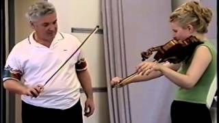 Pinchas Zukerman lesson with Helena Baillie