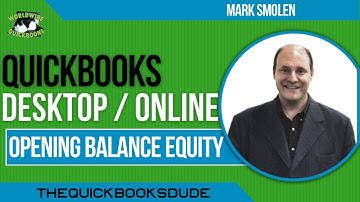 QuickBooks Equity - What is Opening Balance Equity?