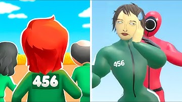 456: Survival game vs Red Light Challenge 🦑🏃‍♂️🚦 MAX Level Games All Levels Gameplay Android,iOS
