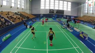 GJTV // ReLive Court // SF Mixed // M. Kaneko/N. Saito vs. Yee Jun Chang/Pearly Koong Le Tan 1st set screenshot 2