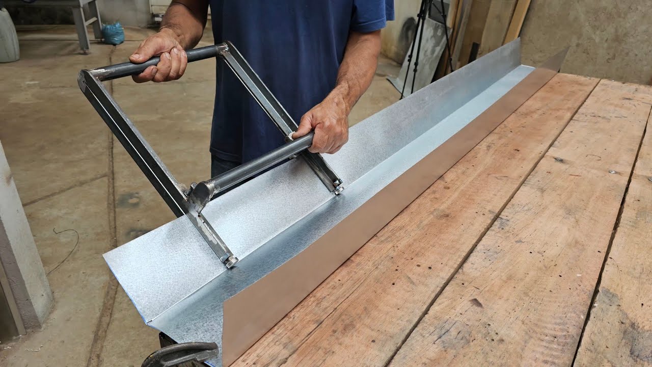 Как сделать самодельный трубогиб для водосточных желобов.