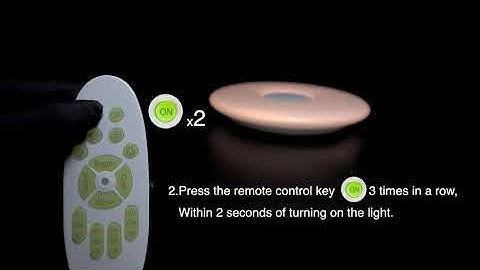 Disconnect Remote control Video tutorial  (Model:ODYKXG01)