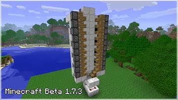 How to Build a Zipper Elevator in Minecraft Beta 1.7.3