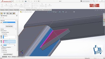 SolidWorks Weldments gusset n weld bead