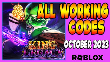 NEW CODES FOR 🔥 KING LEGACY 🔥 IN OCTOBER 2023  [NEW UPDATE 4.66]  ROBLOX 2023 / CODES IN ONE MINUTE