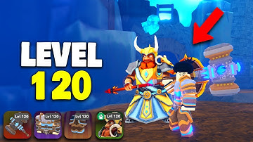 Getting MAX Level 120 & MYTHICAL Gear In Dungeon Heroes Shimmering Caves Update (Roblox)