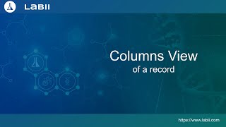 Columns View of a record