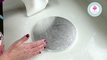 How to Cover a Cake Board with Fondant Step by Step Tutorial