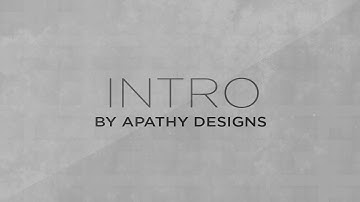 Apathy Designs Intro! First Attempt!