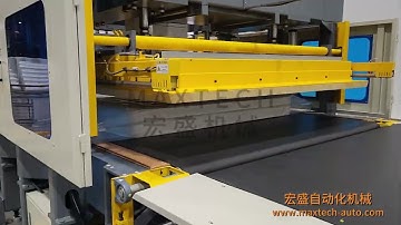 Auto mattress compression folding and roll packing production line