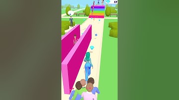 Makeover Run 👸 level 136💄👗💎💍 All Levels Gameplay Android/iOS #Shorts